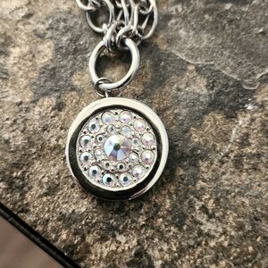 Fifth Avenue Collection Silver and AB Crystal Necklace